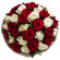 bouquet of red and white roses. Czech Republic