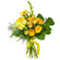 Yellow bouquet of roses and chrysanthemum. Czech Republic