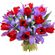 bouquet of tulips and irises. Czech Republic
